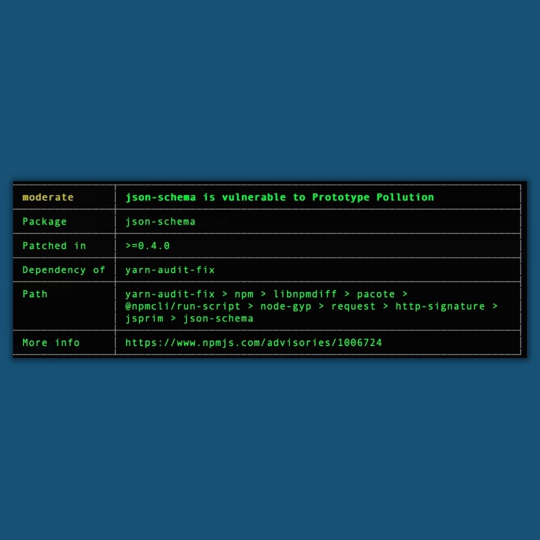 yarn audit hilarion5